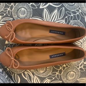 Margaux Demi Ballet Flats in Saddle 38 1/2